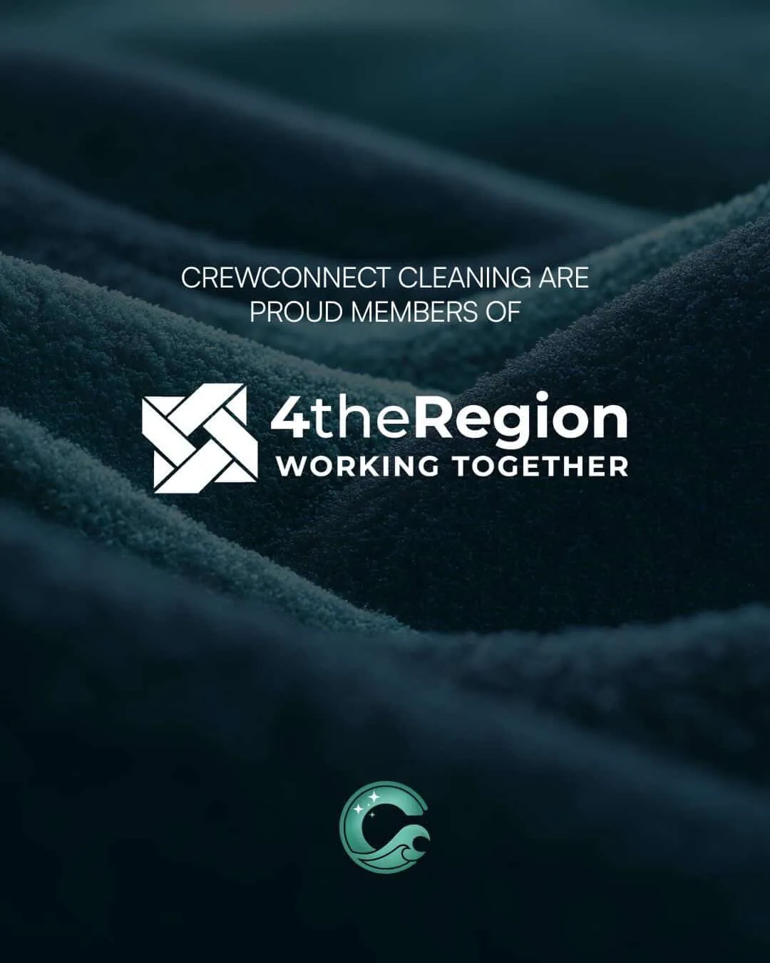 CrewConnect Cleaning 4theRegion membership announcement graphic